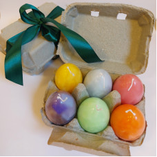 Set of Easter eggs, gift box